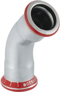 Geberit - Mapress C-staal Fitting met 2 aansluitingen Mapr.Bocht 45Gr 54 Mm