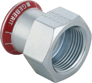 Geberit - Mapress C-staal Fitting met 2 aansluitingen Mapr.Overgangst.28X1 Bidr