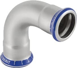 Geberit - Mapress RVS Fitting met 2 aansluitingen Mapr.Rvs Bocht 90Gr 35Mm