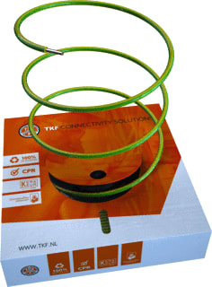 TKF - NL-Elektr.leid/INT-Stuurstr VD H07V-U Eca Installatiedraad Vd H07Vu Eca2,5 Gr/G Ri100