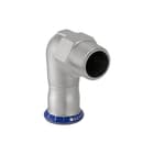 Geberit - Mapress RVS Fitting met 2 aansluitingen Mapr.Rvs Overgbo.90Gr 15X1/2Bu