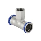 Geberit - Mapress RVS Fitting met 3 aansluitingen Mapr.Rvs T-Stuk 54X3/4X54Mm Bi