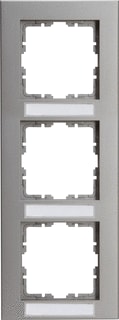 Kopp - Afdekraam schakelmateriaal Hk07 Pure Afd.Raam 3V Stl