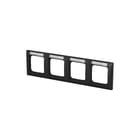 ABB Busch-Jaeger - Balance Afdekraam schakelmateriaal Tekstkanrm 4-V Hori Si-B-