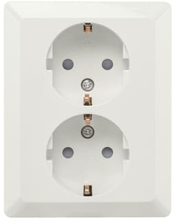 ION INDUSTRIES - Wandcontactdoos (WCD schakelmat.) wcd half opb 2-v ra alpwt
