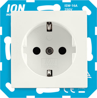 ION INDUSTRIES - Wandcontactdoos (WCD schakelmat.) wcd ra e1 mat alpin wit