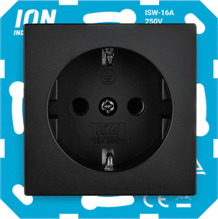 ION INDUSTRIES - Wandcontactdoos (WCD schakelmat.) Wcd Ra E1 Mat Zwart