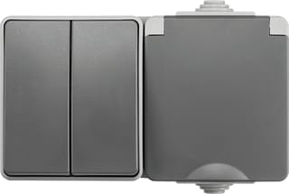 ION INDUSTRIES - Combinatie schakelaar/wcd opb comb horiz wcd serie
