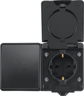 ION INDUSTRIES - Combinatie schakelaar/wcd opb comb hori wcd wisslsch
