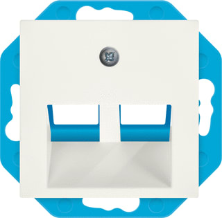 ION INDUSTRIES - Inzetplaat schakelmateriaal modu jack 30 2-v+centrp wt