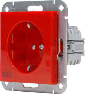 Kopp - Wandcontactdoos (WCD schakelmat.) hk07-wcd 1v ra sh edv rd