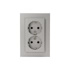Kopp - Wandcontactdoos (WCD schakelmat.) hk07 - wcd 2v ra staal