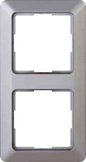 Kopp - Afdekraam schakelmateriaal hk02-afdekraam 2-v, staal