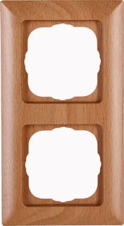 Kopp - Afdekraam schakelmateriaal hk02-afdekraam 2-v beuken