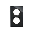 Kopp - Afdekraam schakelmateriaal hk07-glas-afdrm 2-v zwart