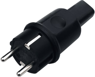 Kalthoff - Geaarde stekker Rubberen Stekker 442 Zw