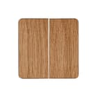 Kopp - Bed.element / centr.pl. schakelmat. hk02 - wip dubbel, eiken