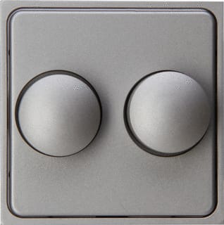 Kopp - Bed.element / centr.pl. schakelmat. hk07-dimmerplaat duo, stl