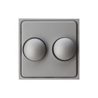 Kopp - Bed.element / centr.pl. schakelmat. hk07-dimmerplaat duo, stl