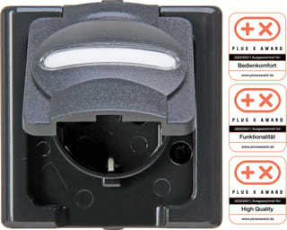 Kopp - Wandcontactdoos (WCD schakelmat.) electr-wcd 1vra dksl ip44