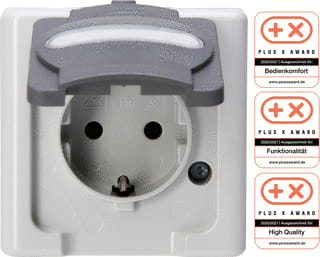 Kopp - Wandcontactdoos (WCD schakelmat.) electr-wcd 1vra dksl ip44