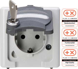 Kopp - Wandcontactdoos (WCD schakelmat.) electr-wcd 1vra dksl ip44