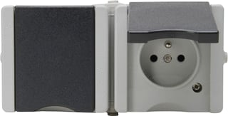 Kopp - Wandcontactdoos (WCD schakelmat.) proaq-wcd 2v pa dksl ip44