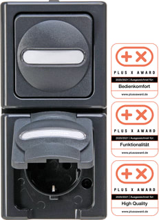 Kopp - Combinatie schakelaar/wcd electr-combi 1vra vert