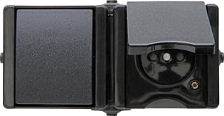 Kopp - Combinatie schakelaar/wcd proaq-combi 1v pa zw