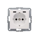 Hager - Wandcontactdoos (WCD schakelmat.) Berk Wcd Ra 2Xusb C S.1 Wt