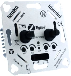 Lumiko - ZigBee Duo Dimmer Klem Zb Univ Dim 2X 100W