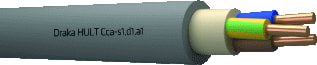 Draka - Hult YMZ1K Voedingskabel v/a 1 kV vaste aanleg Cca 3G2,5 Ri100