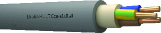 Draka - Hult YMZ1K Voedingskabel v/a 1 kV vaste aanleg Cca 3G2,5 Mt