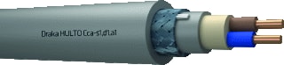 Draka - Hulto Z1O-YMZ1KAS Voedingskabel v/a 1 kV vaste aanleg Cca 2X1,5/1,5 Mt