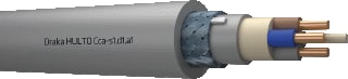 Draka - Hulto Z1O-YMZ1KAS Voedingskabel v/a 1 kV vaste aanleg Cca 4X6/6 Ms Mt