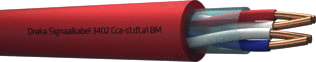 Draka - Serie 3400 BM Data- en communicatiekabel Sig Mbzh2X2X0,8 Cca Ha500