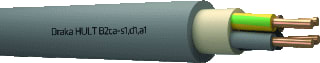 Draka - Hult YMZ1K Voedingskabel v/a 1 kV vaste aanleg B2Ca 4G1,5 Mt