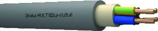 Draka - Hult YMZ1K Voedingskabel v/a 1 kV vaste aanleg B2Ca 4G2,5 Grijs Mt