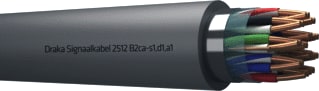 Draka - Serie 2500 Data- en communicatiekabel Kab B2Ca Gy 12X2X0,8 Mt