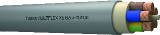 Draka - Hultflex XS YMZ1K SS Voedingskabel v/a 1 kV vaste aanleg Hultfl B2Ca Gy 5G70 Mt
