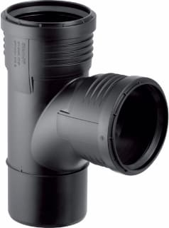 Geberit - Fitting met 3 aansluitingen Silent-Pp T-Stuk 87.5Gr 90