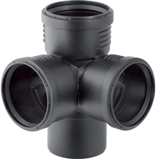 Geberit - SILENT-PP Fitting met 4 aansluitingen 390.459.14.1