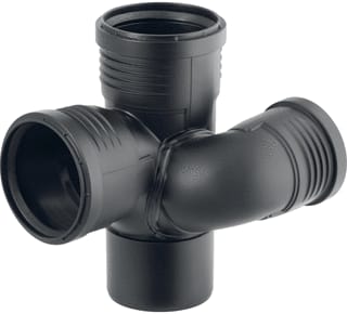 Geberit - SILENT-PP Fitting met 4 aansluitingen 390.464.14.1