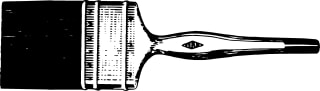 Merkloos - Kwast (set) verniskwast plat 1.1/2  46mm