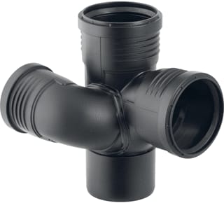 Geberit - SILENT-PP Fitting met 4 aansluitingen 390.563.14.1