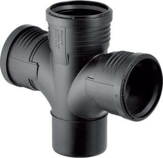 Geberit - SILENT-PP Fitting met 4 aansluitingen  390.567.14.1