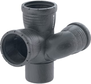 Geberit - SILENT-PRO Fitting met 4 aansluitingen 393.554.14.1