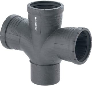 Geberit - SILENT-PRO Fitting met 4 aansluitingen 393.665.14.1