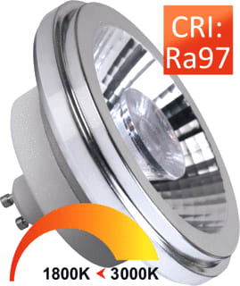 Megaman - LED-lamp ar111 gu10 dtw 10/50w 24d