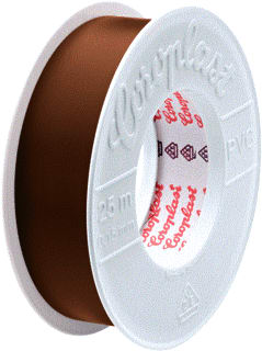 Coroplast - Zelfklevende tape Isolbnd 25Mm Bruin 25M